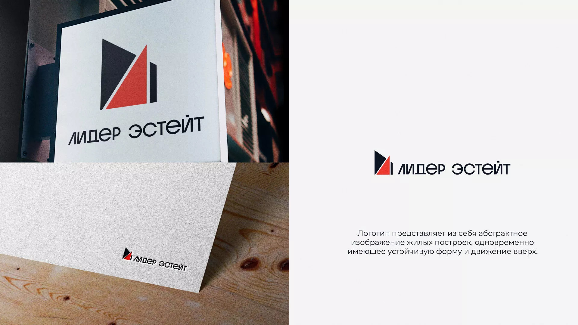 Сделали логотип для агентства недвижимости «Лидер Эстейт» в Домодедово