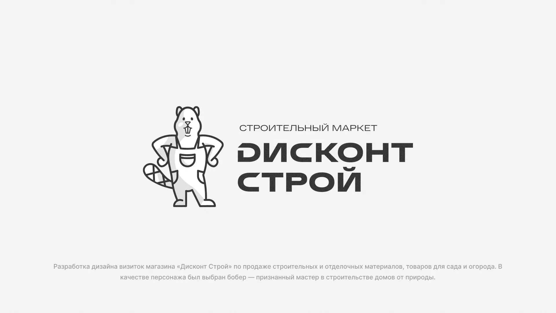 Разработка дизайна визиток магазина «Дисконт Строй» в Домодедово
