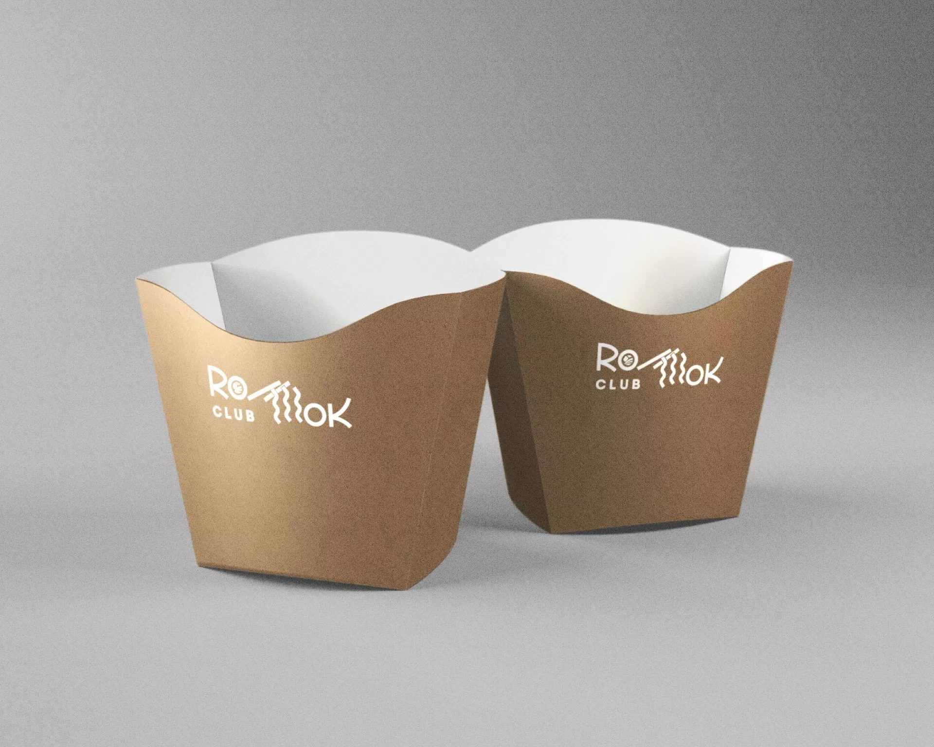 Создание дизайна упаковки суши-бара «Roll Wok Club» в Домодедово