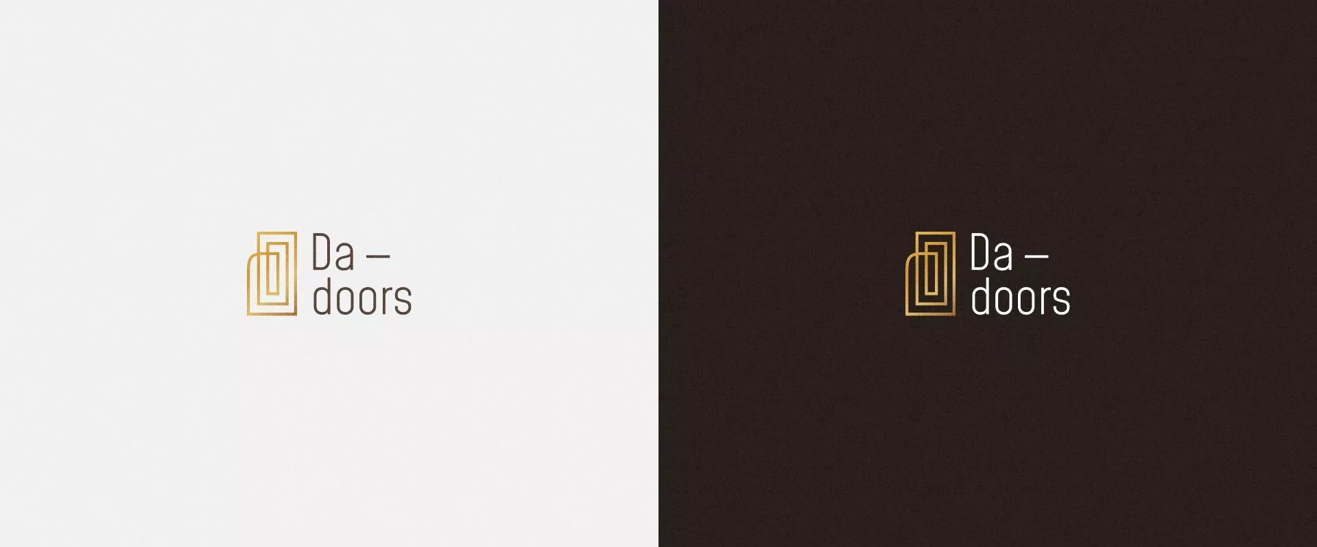 Разработка логотипа для компании «DA-DOORS» в Домодедово